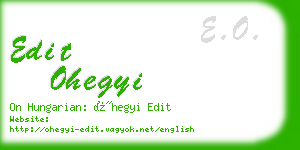 edit ohegyi business card